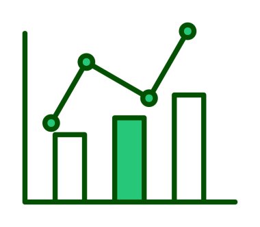 Grafik. Web simgesi basit illüstrasyon 