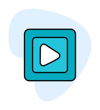 Oynatma düğmesi vektör çizimi