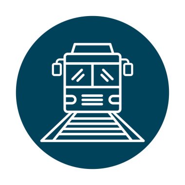 tren simgesi vektör illüstrasyonu 