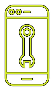 Smartphone Onarım simgesi vektör çizimi