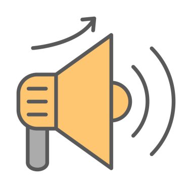 Basit Pazarlama Incerase simgesi, vektör illüstrasyonu