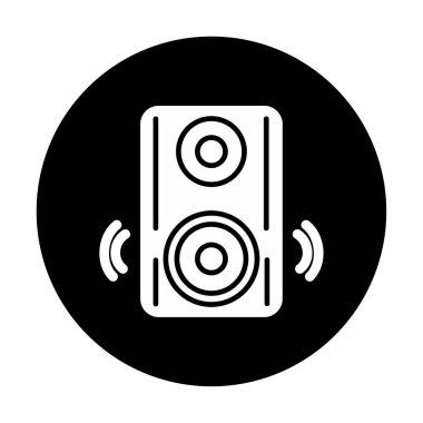 hoparlör simgesi, vektör illüstrasyonu basit tasarım