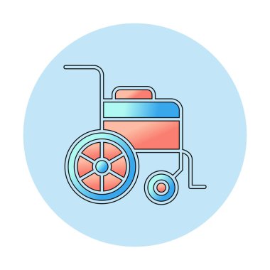 Tekerlek Sandalyesi vektör illüstrasyonu