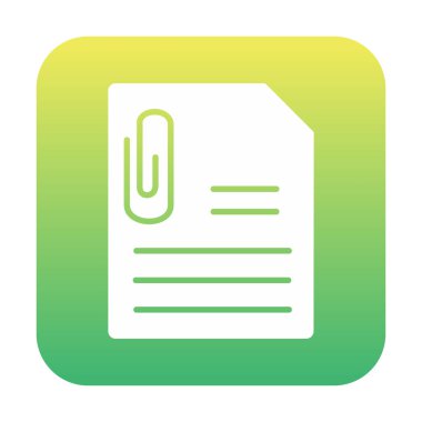 CV belgesi. Web simgesi basit illüstrasyon