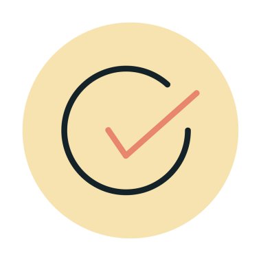 işaret simgesini işaretle, vektör illüstrasyonu basit tasarım