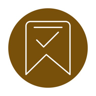 işaret simgesini işaretle, vektör illüstrasyonu basit tasarım