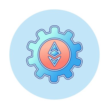 Ethereum Simge vektör çizimi ayarlanıyor