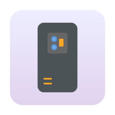 Mobil Arka Kamera simgesi, vektör illüstrasyon tasarımı