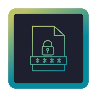 Dosya Parolası vektör çizimi