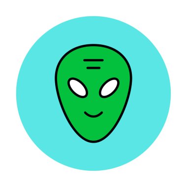 Sevimli uzaylı karakter Vektör illüstrasyonu