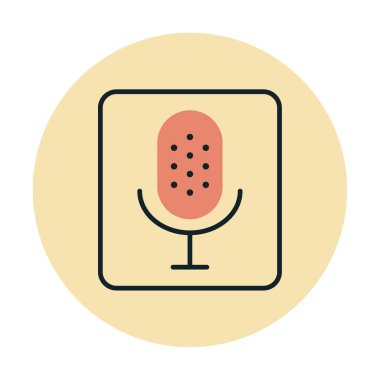 Illustration vector graphic of microphone icon