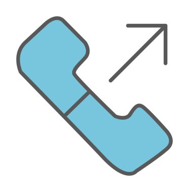 giden arama simge vektör çizim