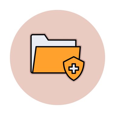 klasör renkli vektör simgesi 