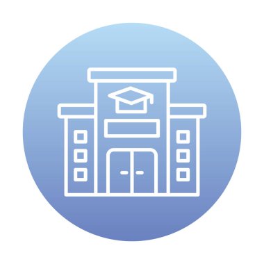 okul simgesi vektör illüstrasyonu