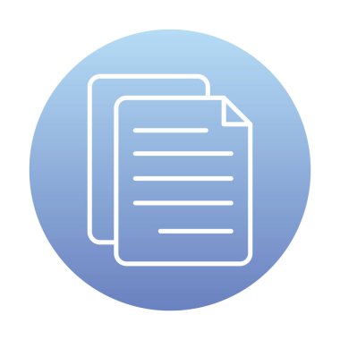 belge düz simgesi, vektör illüstrasyonu 