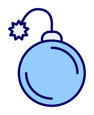 Bomba yassı ikon. vektör renk çizimi