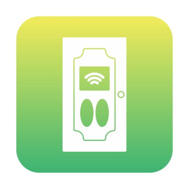 Akıllı Kapı simgesi vektör çizimi