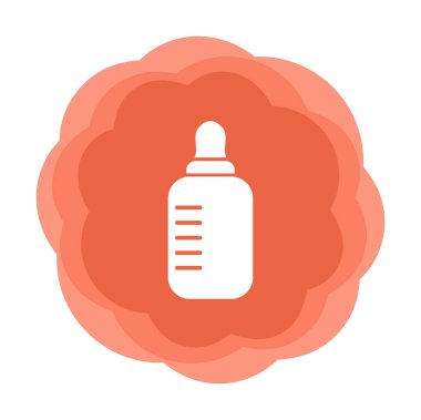  Basit Bebek Şişesi Simgesi illüstrasyonu