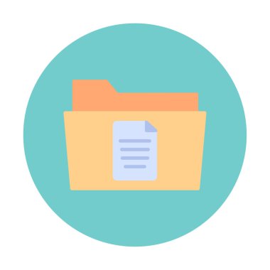 klasör renkli vektör simgesi 