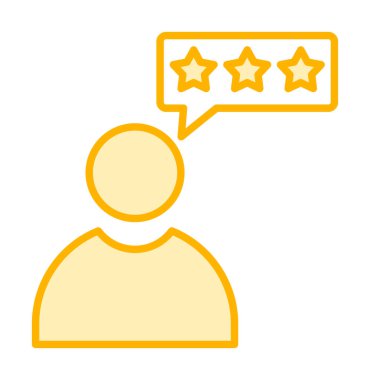 Müşteri İncelemesi, geribildirim ikonu vektör çizimi