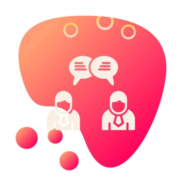 Kullanıcılar iletişim konsepti vektör illüstrasyonunu sohbet