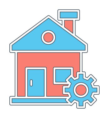 Ev onarım simge vektör çizim