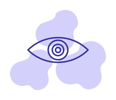 Göz simgesi, vektör illüstrasyon tasarımı 