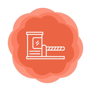 Park engeli simgesinin web illüstrasyonu