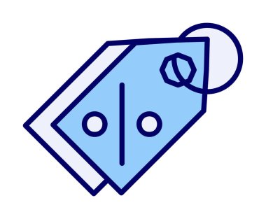 Etiket. Web simgesi basit illüstrasyon                