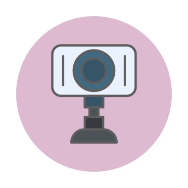 Web kamera simge vektör çizim