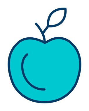 elma web simgesi, vektör çizim  