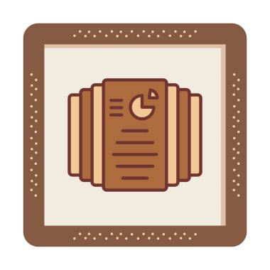 Görev Listesi web simgesi, vektör illüstrasyonu