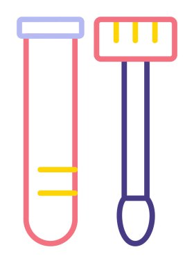 Örnek test web simgesi, vektör illüstrasyonu