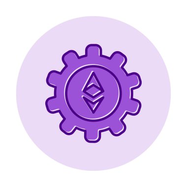 Ethereum Simge vektör çizimi ayarlanıyor