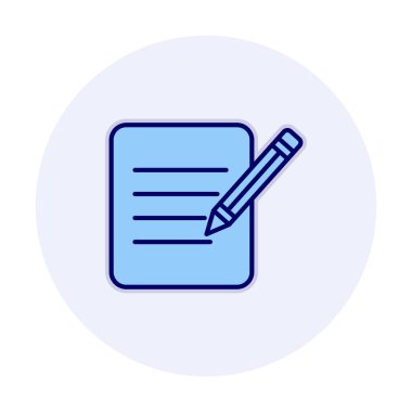 Kağıt Düzenleme. Web simgesi basit illüstrasyon