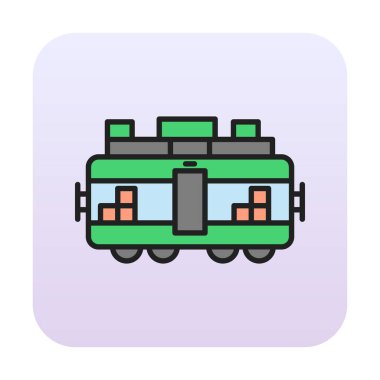 Tren kargosunun vektör çizimi