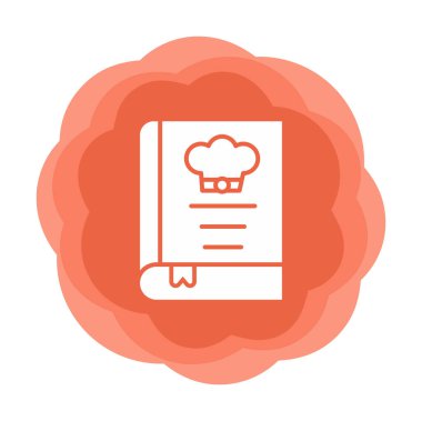 Şef kitap ikonu vektör illüstrasyonu 