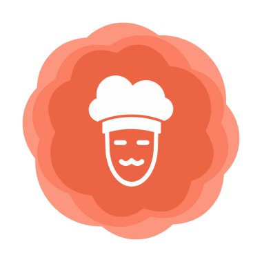 Şef simge vektör illüstrasyonu