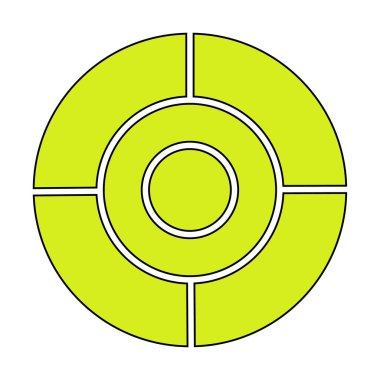 Basit hedef simgesi, hedef, vektör illüstrasyonu