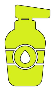 Beyaz arkaplanda bebek yağı vektör illüstrasyonu