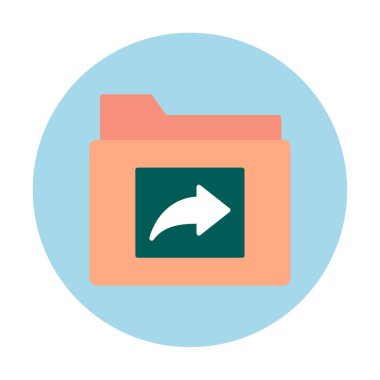 klasör renkli vektör simgesi 