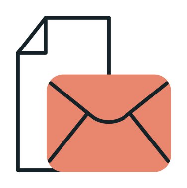 posta simgesi, vektör illüstrasyonu   