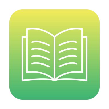 kitap düz simge vektör çizim