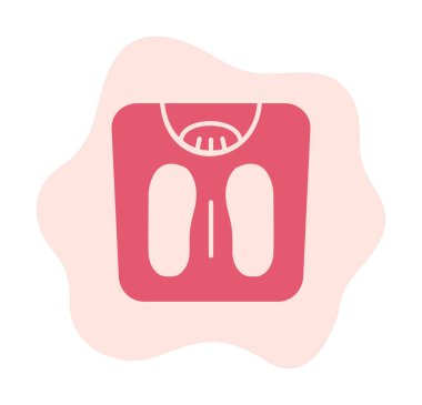 Ağırlık Ölçekleme simge vektör illüstrasyon grafik tasarımı