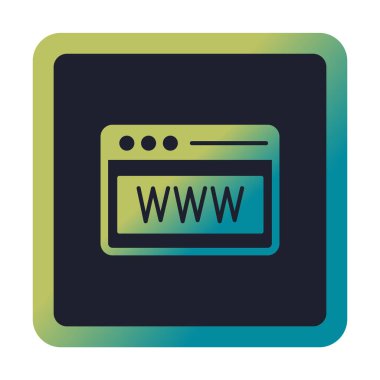 Web tarayıcı simgesi, vektör çizim