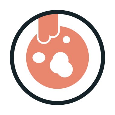 Kirli tabak simgesinin vektör çizimi