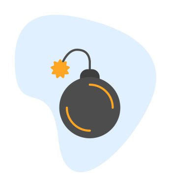 Bomba yassı ikon. vektör renk çizimi