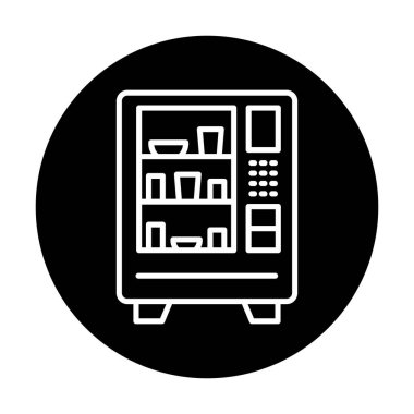 Otomat Web simgesi, vektör illüstrasyonu 