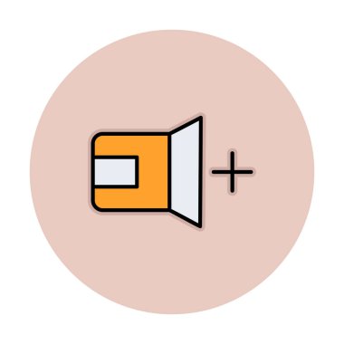 Ses simgesi, vektör illüstrasyonu basit tasarım