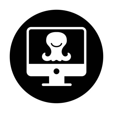 Uzaylı Araştırma simgesi vektör illüstrasyonu